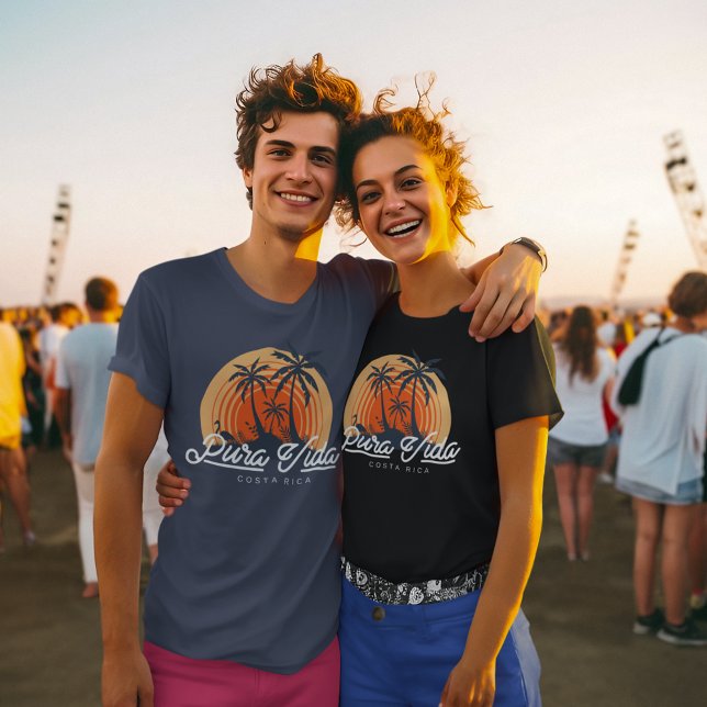 Camiseta Costa Rica Tropical Pura Vida Souvenir T-Shirt (Costa Rica Tropical Pura Vida Souvenir T-Shirt)