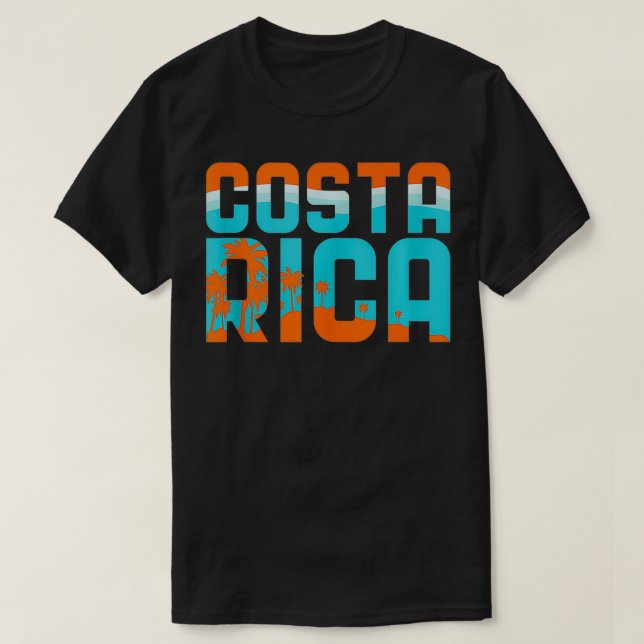 Camiseta Costa Rica Vacaciones Recorrido por Surfing Beach (Diseño del anverso)