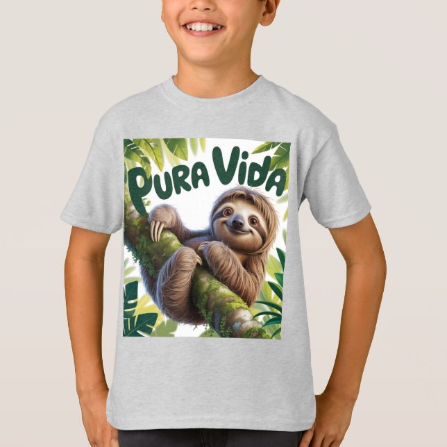 Camiseta costa rican sloth bear T- shirt (Anverso)