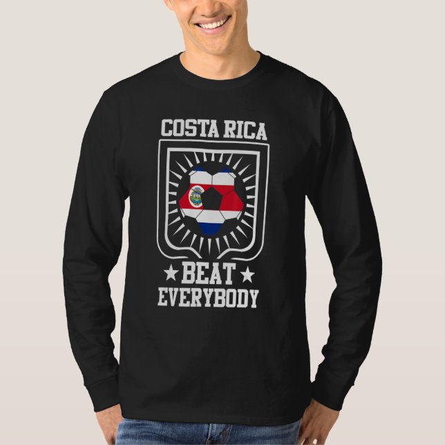 Camiseta Costa Rican Supporter Player  Costa Rica Beat Ever (Anverso)