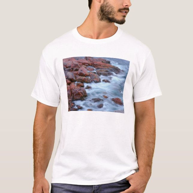 Camiseta Costa rocosa con agua, Canadá (Anverso)