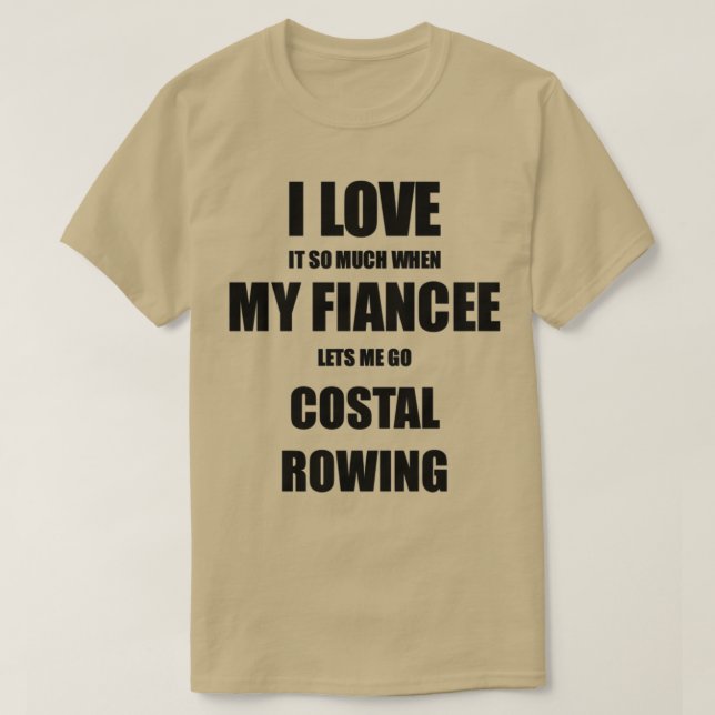 Camiseta Costal Rowing Graciosa Idea De Regalo Para Fiance  (Diseño del anverso)