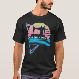 Camiseta Costando el retro de peinado yo manejo rápido y de