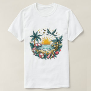 Camiseta Costas doradas