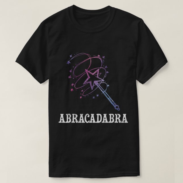 Camiseta Coste del asistente Fancy Vestir Magic Abracadabra (Diseño del anverso)