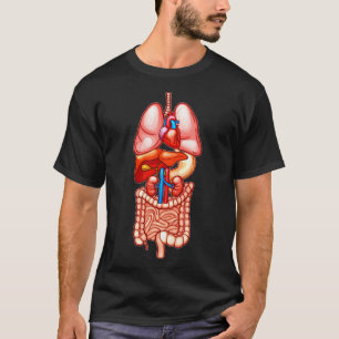 Camiseta Coste interno de la fiesta de los órganos humanos 
