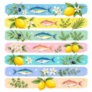 Camiseta Costera de Pescado Mediterráneo