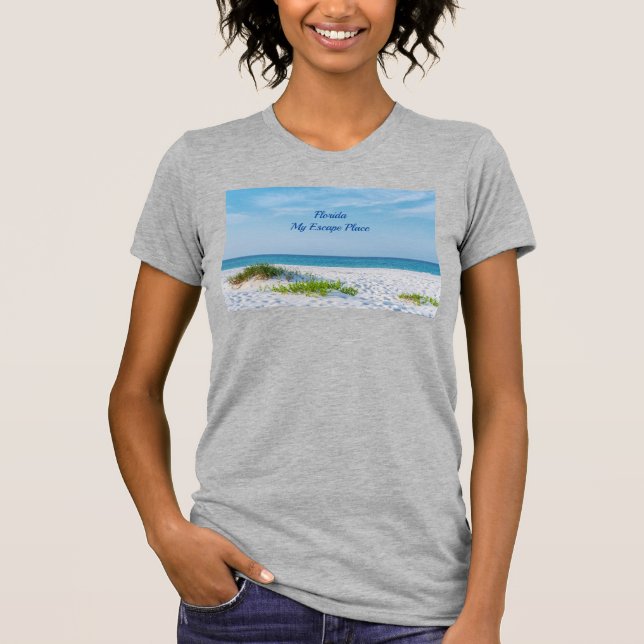 Camiseta costera de White Sandy Beach Florida (Anverso)