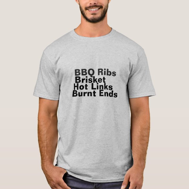 Camiseta Costillas de barbacoa, Brisket (Anverso)
