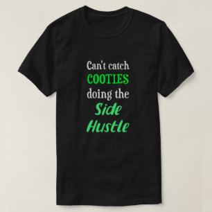 Camiseta Costillas de barniz lateral Neon Green Text Uni.
