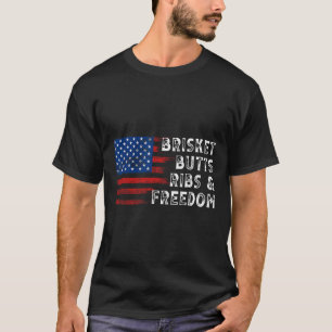 Camiseta Costillas De Brisket Butts Y Carne De Cocina Al Va
