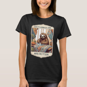 Camiseta Costillas de costura de tejido de colcha de eslora