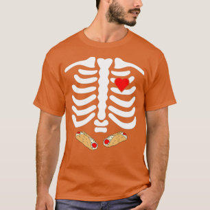 Camiseta Costillas de esqueleto Belly de comida basura Cann