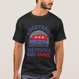 Camiseta Costillas Ribertarian Cerdo Libertario Retro Vinta