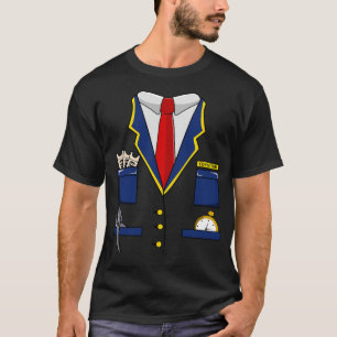 Camiseta Costo del conductor del tren de Halloween para niñ