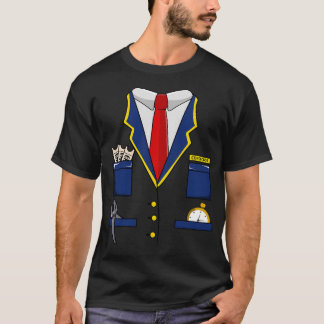 Camiseta Costo del conductor del tren de Halloween para niñ
