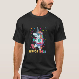 Camiseta Costu de Graduación de Chica Unicornio Senior 2021