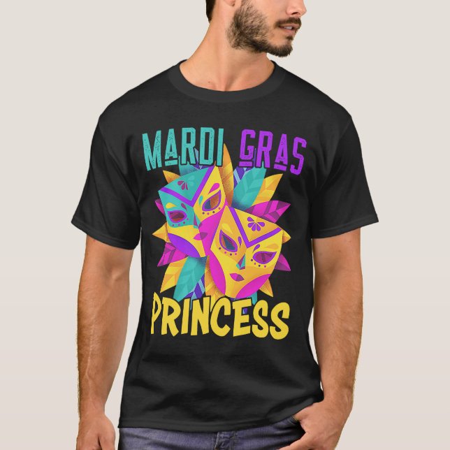 Camiseta Costú del Carnaval de la Princesa Mardi Gras (Anverso)