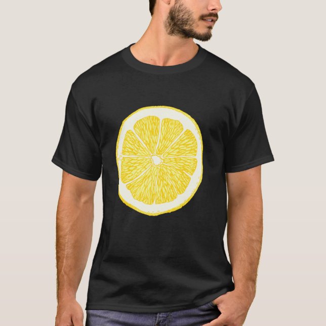 Camiseta Costum de fósforo de cítricos de limón amarillo (Anverso)