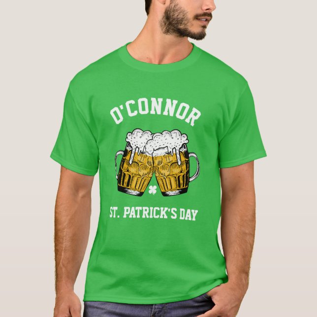 Camiseta Costum Name afortunado Shamrock St. Patrick's Day (Anverso)