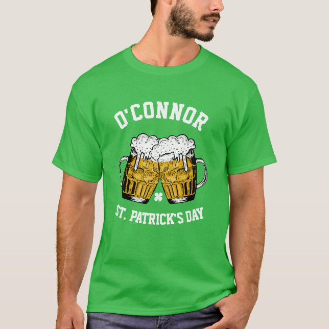 Camiseta Costum Name afortunado Shamrock St. Patrick's Day (Anverso)