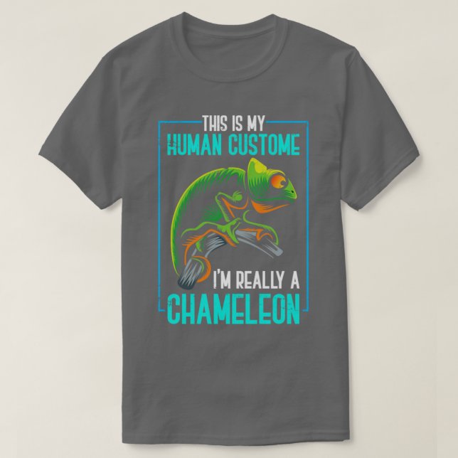 Camiseta Costuma animal salvaje Chameleon (Diseño del anverso)