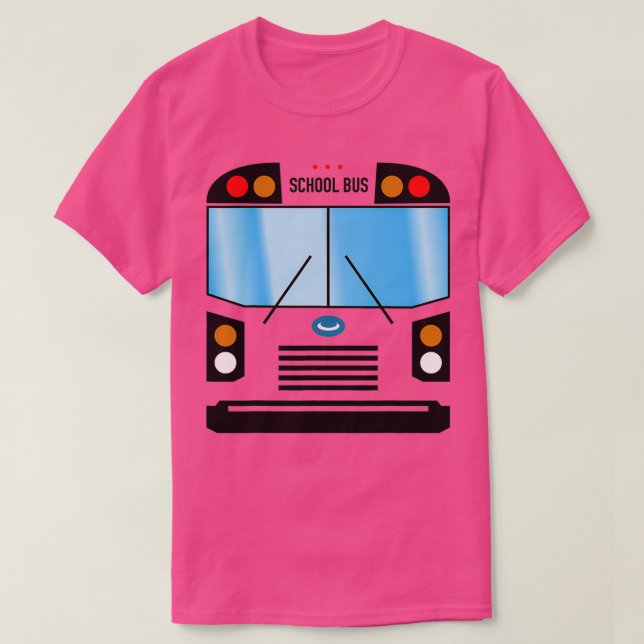 Camiseta Costuma de autobús escolar 7 (Diseño del anverso)
