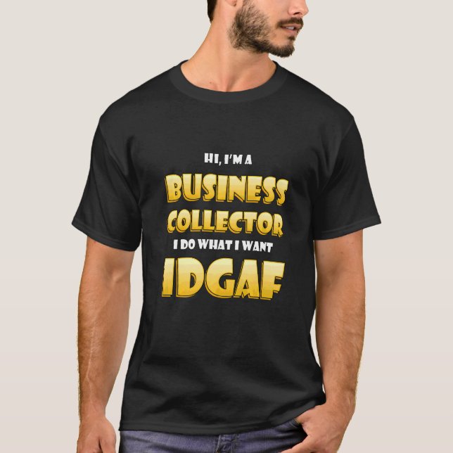 Camiseta Costuma De Coleccionista De Negocios Para Emprende (Anverso)
