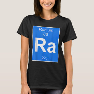 Camiseta Costuma de elemento de radio Química de tabla peri