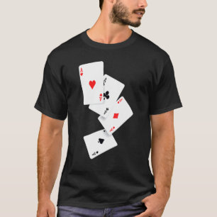 Camiseta Costuma de ganador del jugador afortunado de Four