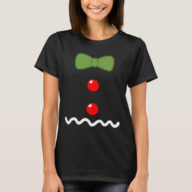 Camiseta Costuma de hombre de pan de jengibre (Anverso)