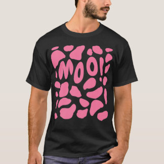 Camiseta Costuma de impresión de fresa de vaca divertida de