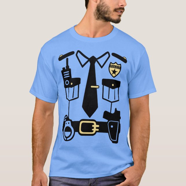 Camiseta Costuma de oficial de policía penitenciaria de Hal (Anverso)