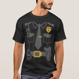 Camiseta Costuma de oficial de policía penitenciaria de Hal
