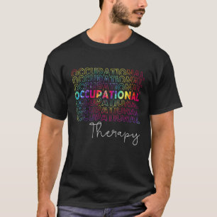 Camiseta Costuma de terapia ocupacional de tinte de amarre