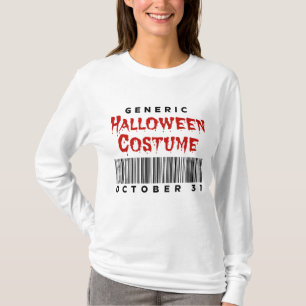 Camiseta Costuma genérica de Halloween de código de barras 