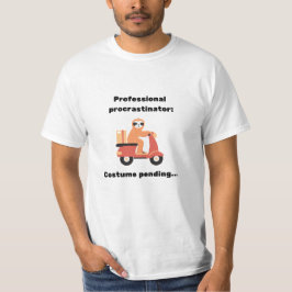 Camiseta Costuma profesional de postergador pendiente