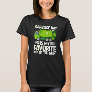 Camiseta Costumbre De Gestión De Desechos Del Día De La Bas