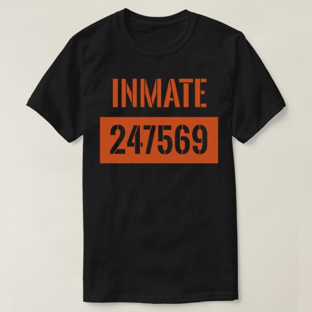 Camiseta Costumbre de prisionero de prisión de condado (Diseño del anverso)