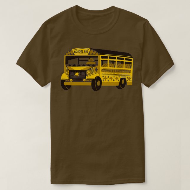 Camiseta Costume de autobús escolar clásico esencial TShirt (Diseño del anverso)