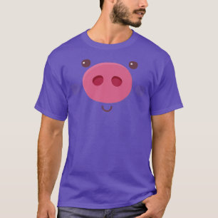 Camiseta Costume de cara de cerdo Gracioso Halloween Premiu