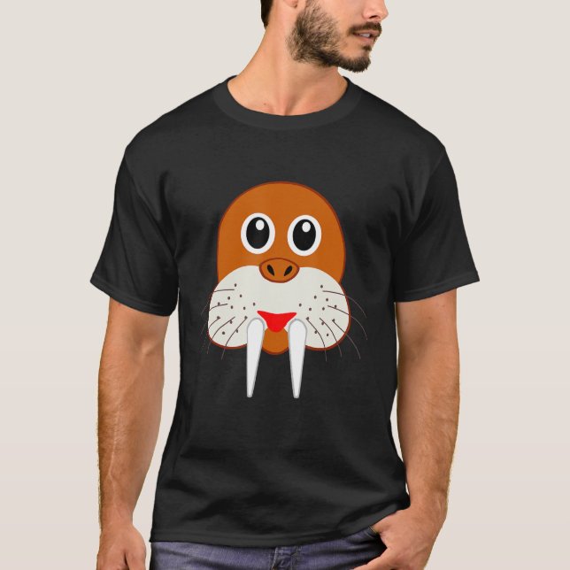 Camiseta Costume de cara de Walrus Head (Anverso)