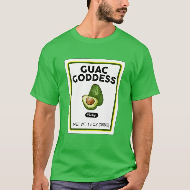 Camiseta Costume de celebración de Halloween Guacamole Godd (Anverso)