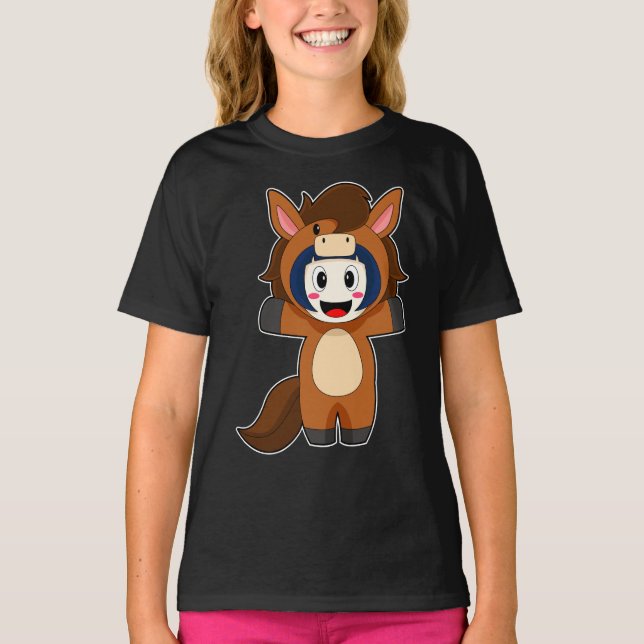 Camiseta Costume de Chica de caballos (Anverso)