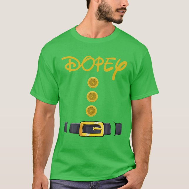 Camiseta Costume de enano Dopey Halloween Costume de color (Anverso)