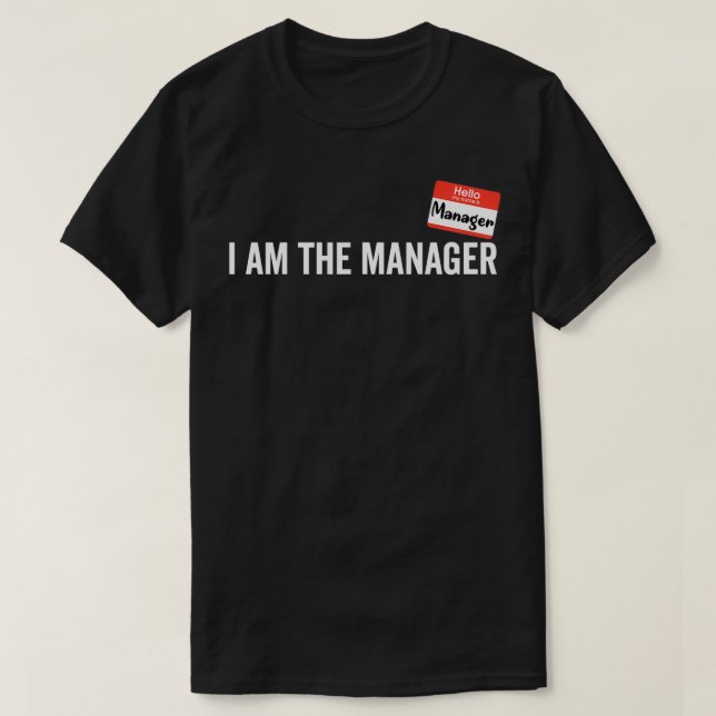 Camiseta Costume de gerente Soy el gerente de Halloween Mat (Diseño del anverso)