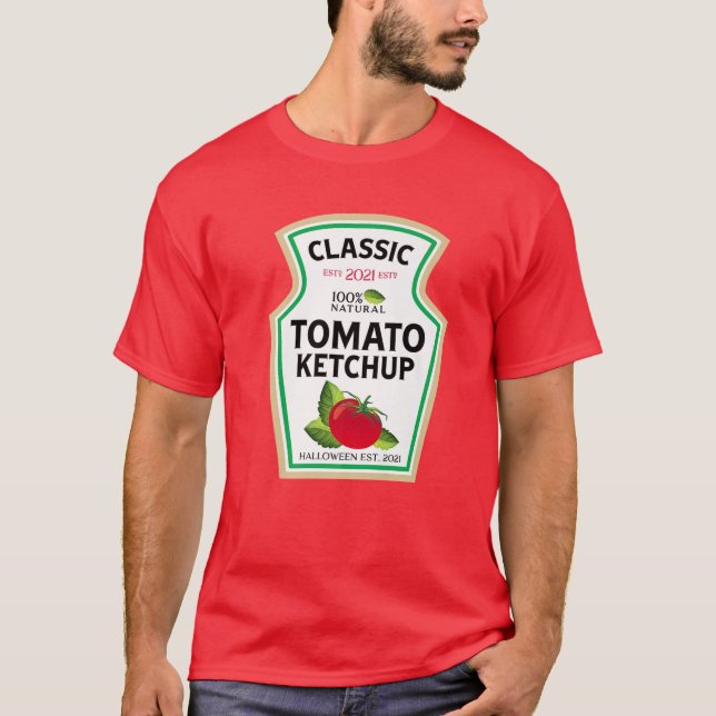 Camiseta Costume de Halloween coincidiendo Tomate Saucy Ket (Anverso)