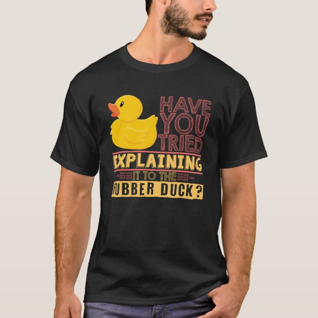 Camiseta Costume de pato de caucho cita de duckie (Anverso)