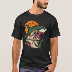 Camiseta Costume Halloween Zombie Shark Cute