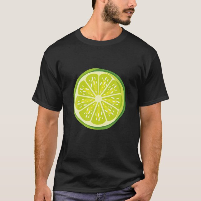 Camiseta Costume Lime Verde Halloween Costume Grupo Coincid (Anverso)